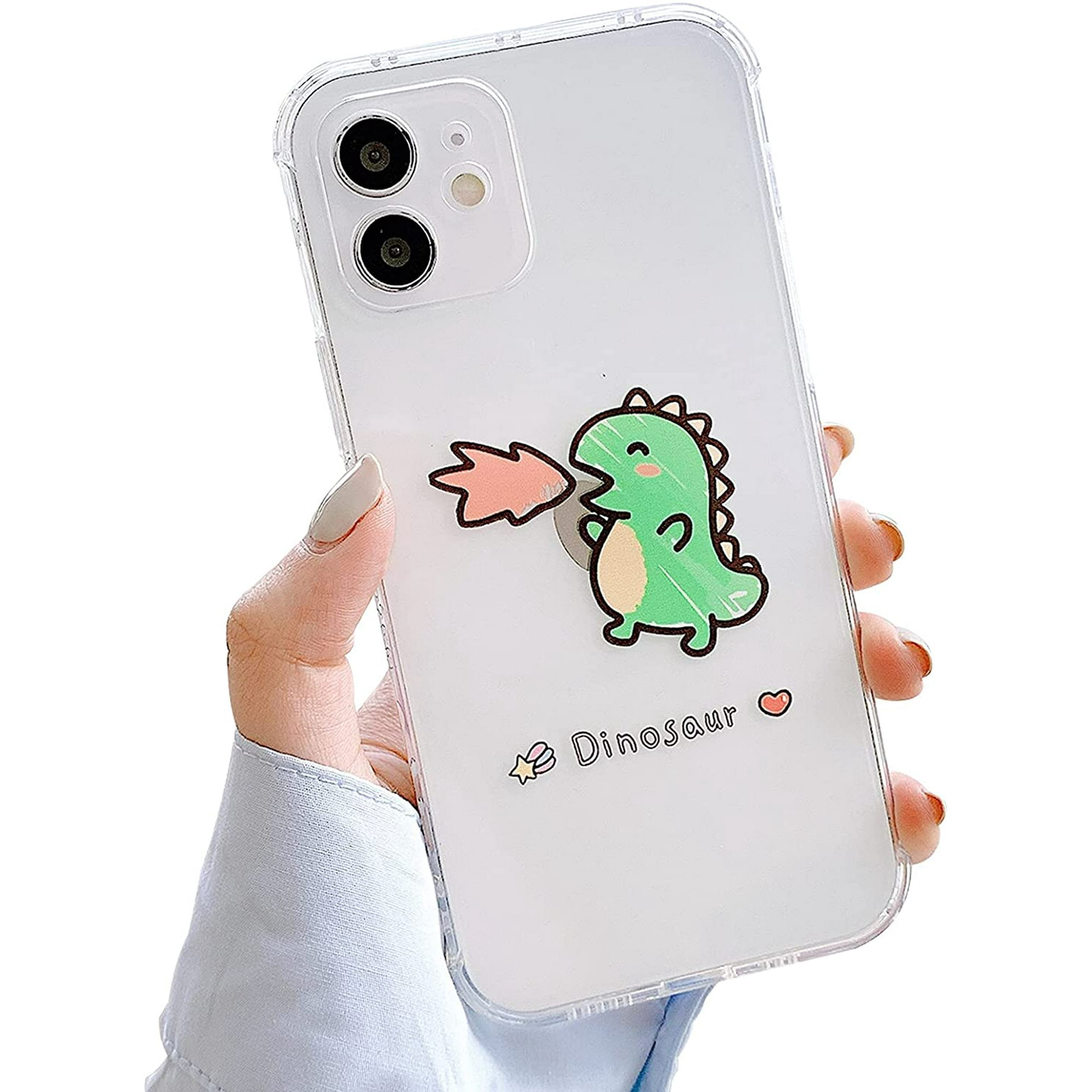 Compatible with iPhone 12 Case Clear Cute with Dinosaur Cartoon Pretty  Design Dino Creative Pattern for Girl Women Boys Soft TPU Shockproof Slim  Funny Case for iPhone 12 - Fire | Walmart Canada