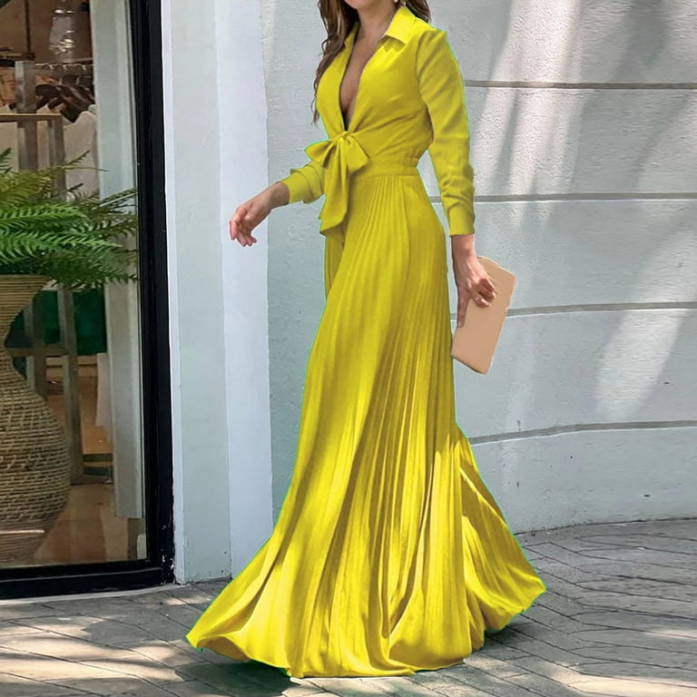 Lace Long Going Out Dress Jovani 23325 Yellow Long Sleeve Maxi Dress Jovani