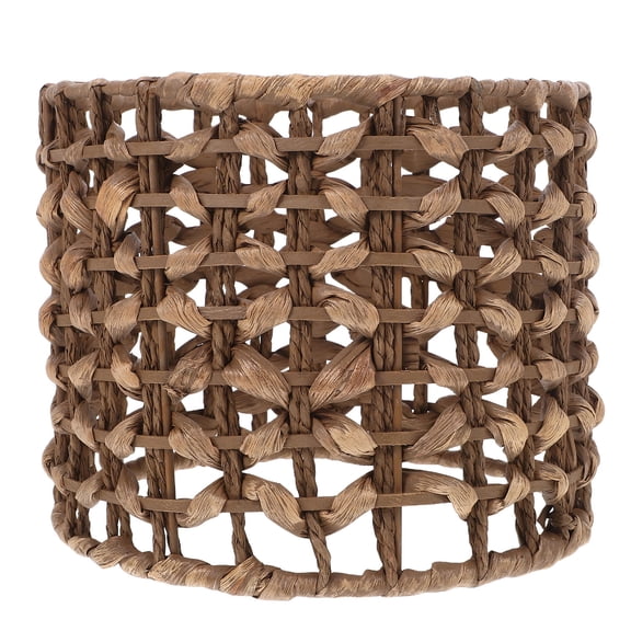 Masteelf Natural Rattan Chandelier Clip-On Drum Shade Lighting Accessory For Home Decor Woven Design Fixtures