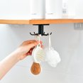 thumbnail image 3 of Jinsinto 2 Pack 360 Rotating Kitchen Utensil Holder, Kitchen Utensil Holder with 6 Hooks, No Drilling Storage Rack, for Kitchen/Bathroom/Closet, 3 of 5