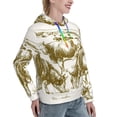 thumbnail image 6 of Picia Cattle Drive By Two Cowboys 1 Pattern Casual Women's Hoodie, Hooded Sweatshirt with Kangaroo Pocket, Comfortable Pullover with Eye-catching Drawstrings-XX-Large, 6 of 7