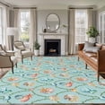 thumbnail image 2 of Rectangle Rug 5x8ft Area Rug, Oceans Sea Nuts Sea Stars Area Rugs for Living Room Bedroom, Abstract Geometric Art Floor Mat Non-Slip Non-Shedding Carpet Indoor Accent Rugs, 2 of 9