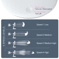 thumbnail image 4 of Ventilador de escritorio TRILINK M9 recargable de 6 pulgadas y 4 niveles de velocidad, 4 of 7