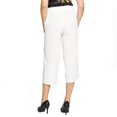 thumbnail image 3 of Pantalón Para Mujer Ancho Corto Tiro Alto Con Botones Color Hueso Casual 330720 blanco G INCÃGNITA 330720, 3 of 5