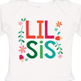 thumbnail image 4 of Inktastic Lil Sis Girls Sister Announcement Gift Girls Long Sleeve Baby Bodysuit, 4 of 5