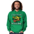 thumbnail image 5 of PACMAN St Paddys Catch Me Kiss Me Hoodie Sweatshirt Women Men Brisco Brands M, 5 of 6