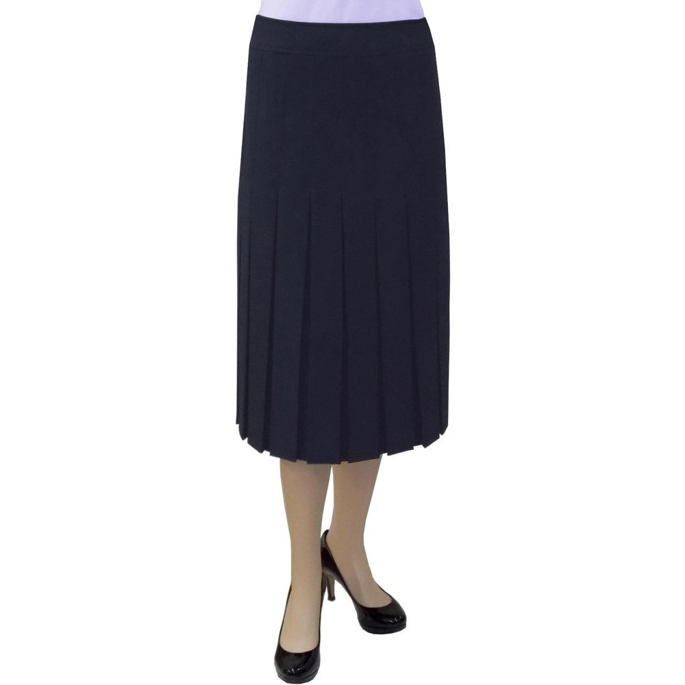 narrow pleated skirt