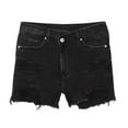 thumbnail image 4 of Jeans Shorts Women Jeans Summer Sexy Pants Fashtion Women Shorts Slim Hole Pants Plus Size Pants Plus Size Athletic Shorts Black M, 4 of 5