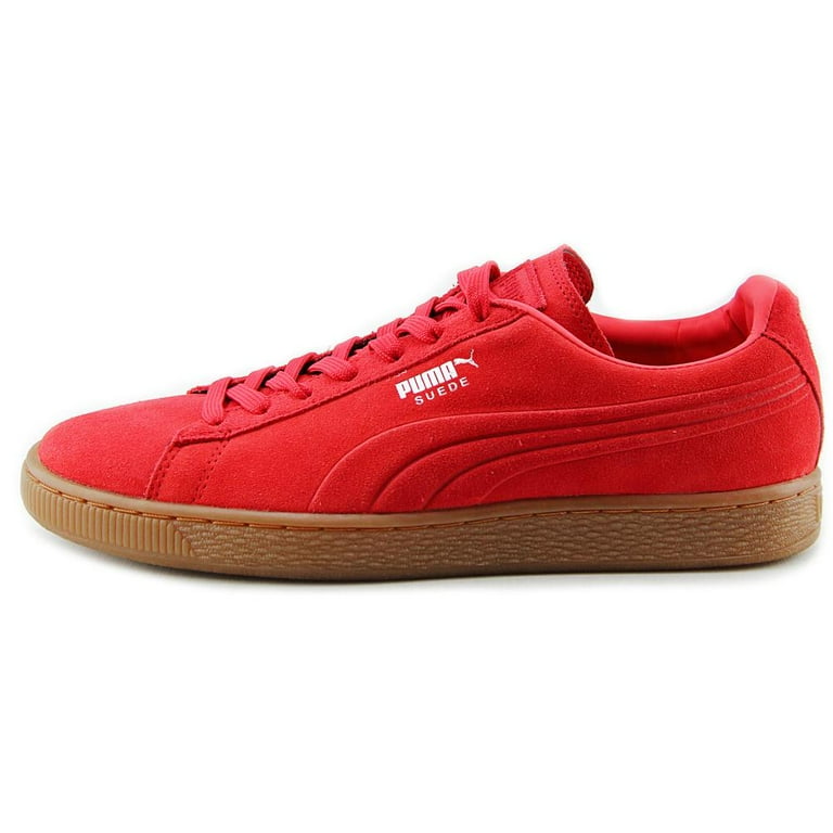 PUMA Suede Emboss Sneaker, High Risk Red/Gum, D US - Walmart.com