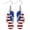 Flip Flop Shape, variant on Patriotic Acrylic Dangle Drop Earrings, Red White Blue Star Strip Drop Earrings, Multi Shapes Usa Themed Jewelry For Women 4Th Of July Holiday Party Daily Outfit Decor(Star Shape-2.16")