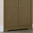 thumbnail image 4 of Kings Brand Furniture Cecilion Tall Corner Cabinet with 2 Doors and 4 Shelves for Small Space, Bathroom, Kitchen, Living Room (Lemon Pepper), 4 of 6