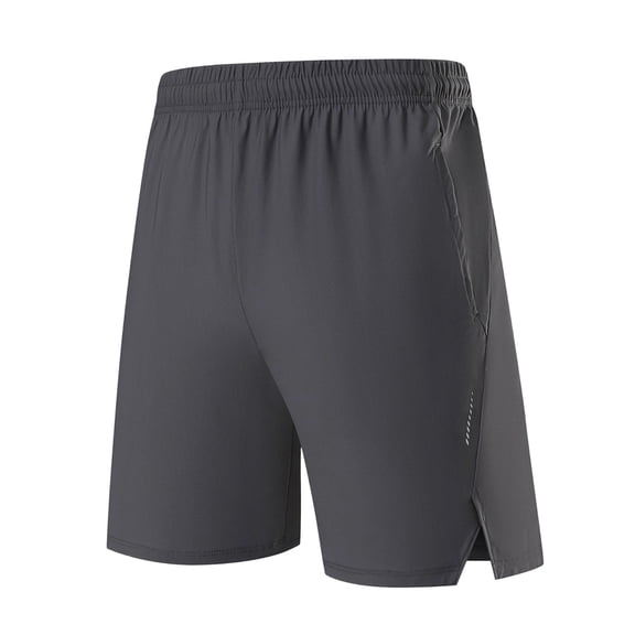 Aimik Mens Ice Silk Running Shorts Side Split Hem Elastic Band Mens Sport Shorts Summer Quick Dry Active Shorts for Gym
