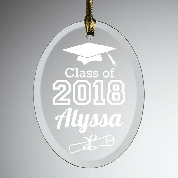 Congrats Grad Personalized Glass Sun Catcher