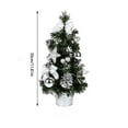 thumbnail image 3 of ABPWLY Home Mini Artificial Christmas Trees Xmas Desktop Decoration Tree Set Tabletop with LED Lights 11.8x4.7 inch Multicolor Plastic Battery Powered Tree Fall Decorations For Home, 3 of 7