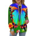 thumbnail image 4 of Vibrant Butterfly Wings Print 3d Sweatshirts Hoodie Fashion Casual Personality Men's Women Street Hoodie Pullovers Long Sleeve Comfortable Top, 4 of 6