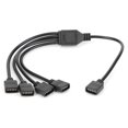 thumbnail image 4 of 6 uds Cable divisor LED de 4 pines Cable conector para tira de luz LED RGB para Cable negro 3528 5050 1 a 4, 4 of 8