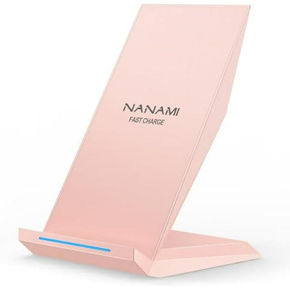 FU1999 Wireless Charger - Qi Certified Wireless Charging Stand Compatible iPhone 16/15/14/13/12/11 Pro/XS Max/XR/8, 10W for Samsung Galaxy S25/S24/S23/S22/S21/S20/Note 20 Ultra and Qi-Enabled Phone