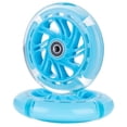 thumbnail image 2 of 1Pair 120mm Children Scooter LED Lights Flashing Wheels with Bearings Front/Rear LED Flashing Scooter Wheels,Blue, 2 of 6