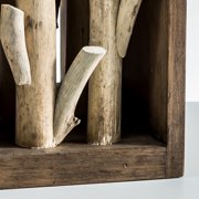 Modern Home Nautical Driftwood Wood Box Table Lamp - Medium