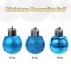 thumbnail image 3 of 24Pcs 1.1' Bolas de Navidad Unique Bargains Conjunto de Bolas colgantes para árbol de Navidad decoración navideña Azul, 3 of 7