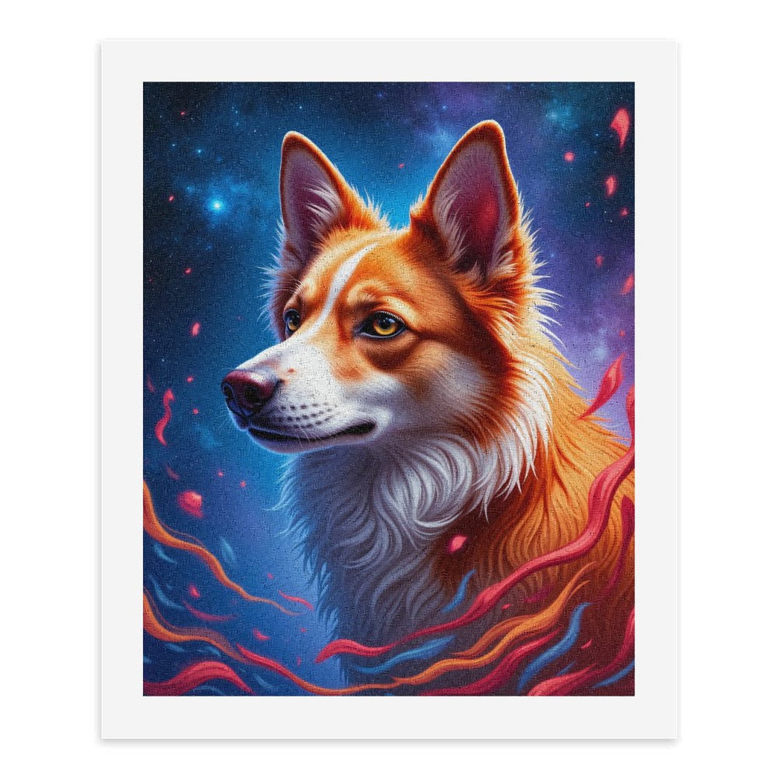 Paint By Numbers Kit for Adults Beginner - DIY Canine Dreamscape Art Canvas Painting Kits for Adults, Frameless Paint By Number for Adults for Home Wall Decor 16x20 Inch