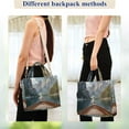 thumbnail image 4 of FORMRS Womens Corduroy Tote Bag Crossbody Shoulder Handbag with Pocket, Wooden Boat, 4 of 7