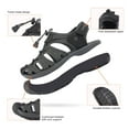 thumbnail image 4 of DREAM PAIRS Men Fisherman Sandals Casual Hiking Sandals Comfort Outdoor Sport Shoes Summer 160912-M-NEW GREY/BLACK Size 9.5, 4 of 7