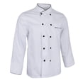 thumbnail image 3 of Unisex chef coat with s restaurant uniforms white l, 3 of 8