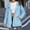 Sky Blue, variant on Women's Anorak Long Hooded Windbreaker Trench Coat Lightweight Travel Jacket for Outdoor Activities