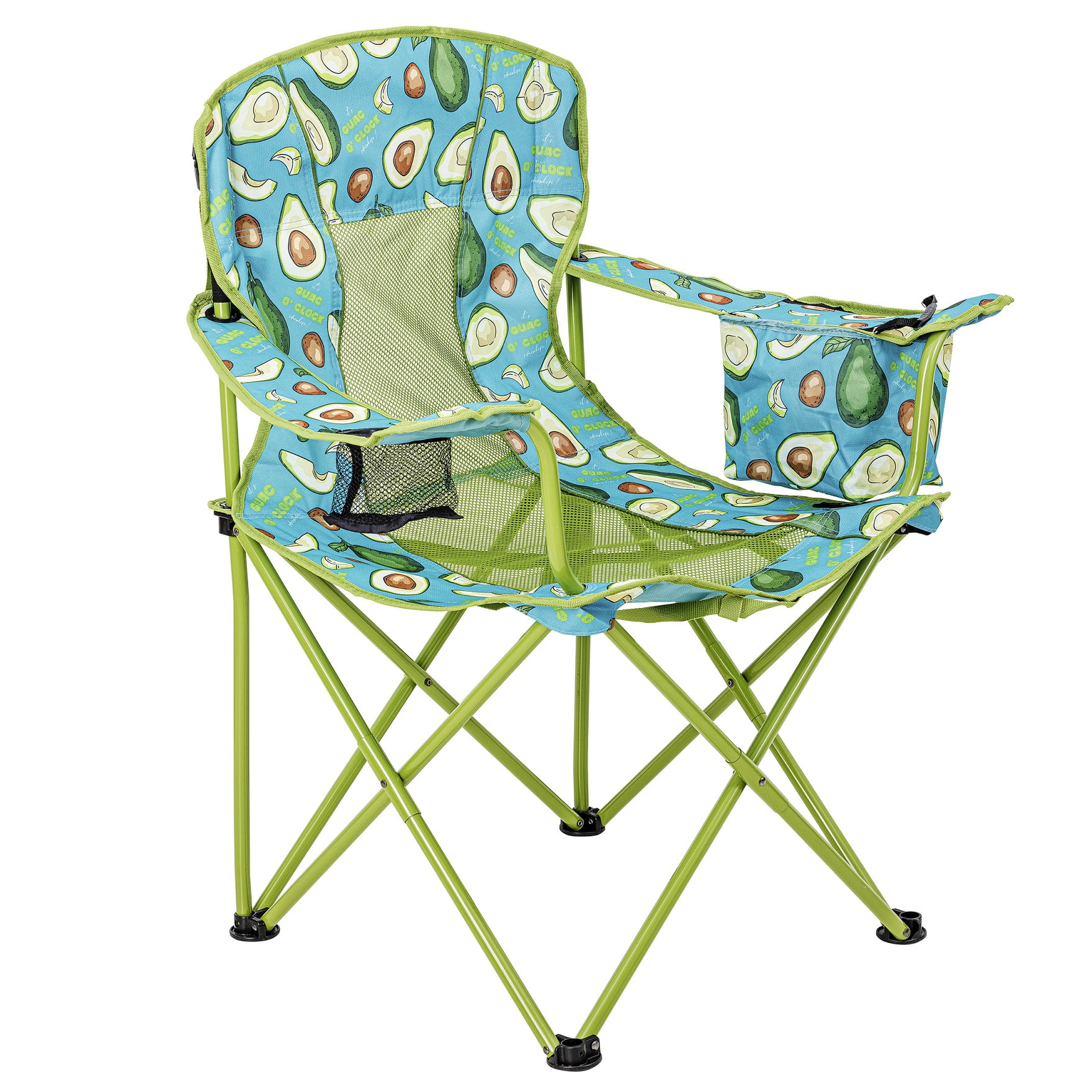 Ozark Trail Oversized Mesh Camp Chair with Cooler Avocado