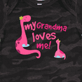 thumbnail image 4 of Inktastic My Grandma Loves Me Girls Dinosaur Girls Baby Bodysuit, 4 of 5