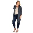 thumbnail image 3 of Plus Size Extra Long Open Front Cardigan, 3 of 3
