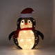 thumbnail image 3 of Muñeco de nieve iluminado, luz de muñeco de nieve brillante plegable para decoración de Navidad de patio de césped al aire libre, 3 of 8