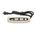 thumbnail image 2 of Electric Recliner Controller, 3 Button Micro Switch Effort Saving Electric Chair Lifting Hand Switch Plug and Play with USB and Type C Port for Bedroom, 2 of 7