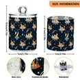 thumbnail image 5 of Yayeee 2 Pack Qtip Holder Bathroom Cotton Swab Canister with Lid Clear Dispenser Set, Aerospace Chinese Dog Pattern, 5 of 6