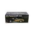 thumbnail image 7 of 1971 Plymouth Hemi Barracuda w/ Vinyl Top, Gold Leaf - Acme A1806126VT - 1/18 scale Diecast Car, 7 of 7
