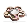 thumbnail image 3 of Butterfly-Shaped Wooden Candle Holder, 3D Carvings Wood Tea Light Holder Home Table Decor Wood Candlesticks Holders Valentine's Day Wedding Birthday Gift(Butterfly), 3 of 7
