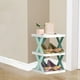 thumbnail image 5 of Estantería de almacenamiento DIY | Organizador ajustable de 3 niveles para zapatos, plantas y baño | Estantería de plástico moderna de estilo escandinavo | Verde, naranja y azul, 5 of 6
