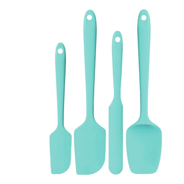 Kieccall Silicone Spatula Set 4 Piece Kitchen Baking Scraper Kit For Home Kitchen Food Mixing Cake Decorating