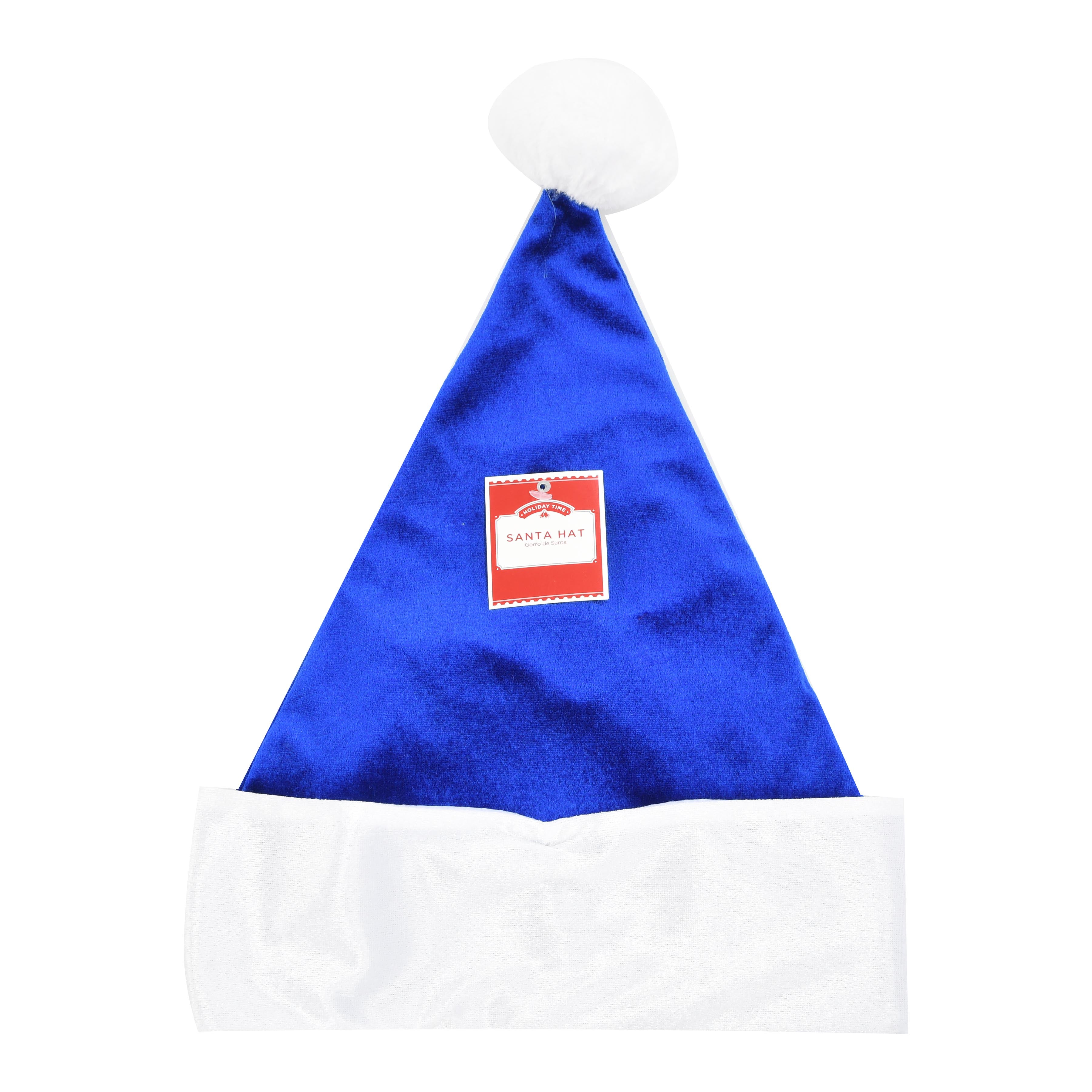 blue velvet santa hat