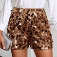 thumbnail image 2 of Dressy Shorts for Women, Active Shorts for Women,Sequin Party Shorts for Women Elegant Glitter Evening Wear Comfortable High Waist Nightclub Outfit, 2 of 6