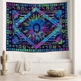 thumbnail image 4 of Tapiz para dormitorio, tapiz psicodélico de pared Trippy Sun Burning Tie Dye Celestial Sun Moon Planet Bohemian Tarot Boho Hippie Tapiz para colgar en la pared para decoración de sala de estar o dormitorio (51.2 x 59.1 pulgadas) Sailing  Electrónica, 4 of 4