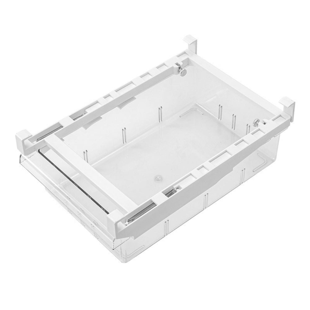 Fridge Drawer Organizer, Refrigerator Organizer Bins, Egg Holder Tray for Refrigerator，Pull Out with Handle, Fridge Shelf Holder Storage Box,Fridge Kitchen Cabinet Pantry for Food,Drinks