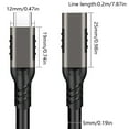 thumbnail image 5 of TypeC 3.2 Gen2 Male to Female Extension Cable 5A 100W USB C Extenders Data Wire, 5 of 7