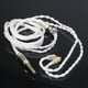 thumbnail image 1 of Cable De Audífono De Audífono Plateado De Plata De 4.4 Mm Que El Cable De Actualización, 1,2 M / 47,24 Pulgadas Baoblaze Actualizar cable de auriculares, 1 of 8