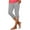 Gray-1, variant on Women Capris High Waist Yoga Pants - Hollow Out Comfy Stretchy Summer Leggings Workout Yoga Athletic Compression Capri Pant