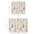 thumbnail image 3 of Easter Dish Drying Mat for Kitchen Counter, Vintage Bunny Carrot Boho Beige Eggs Absorbent Reversible Dish Drainer Rack Mats for Coffee Bar Mats 16''''x18'''' 2 PCS, 3 of 6