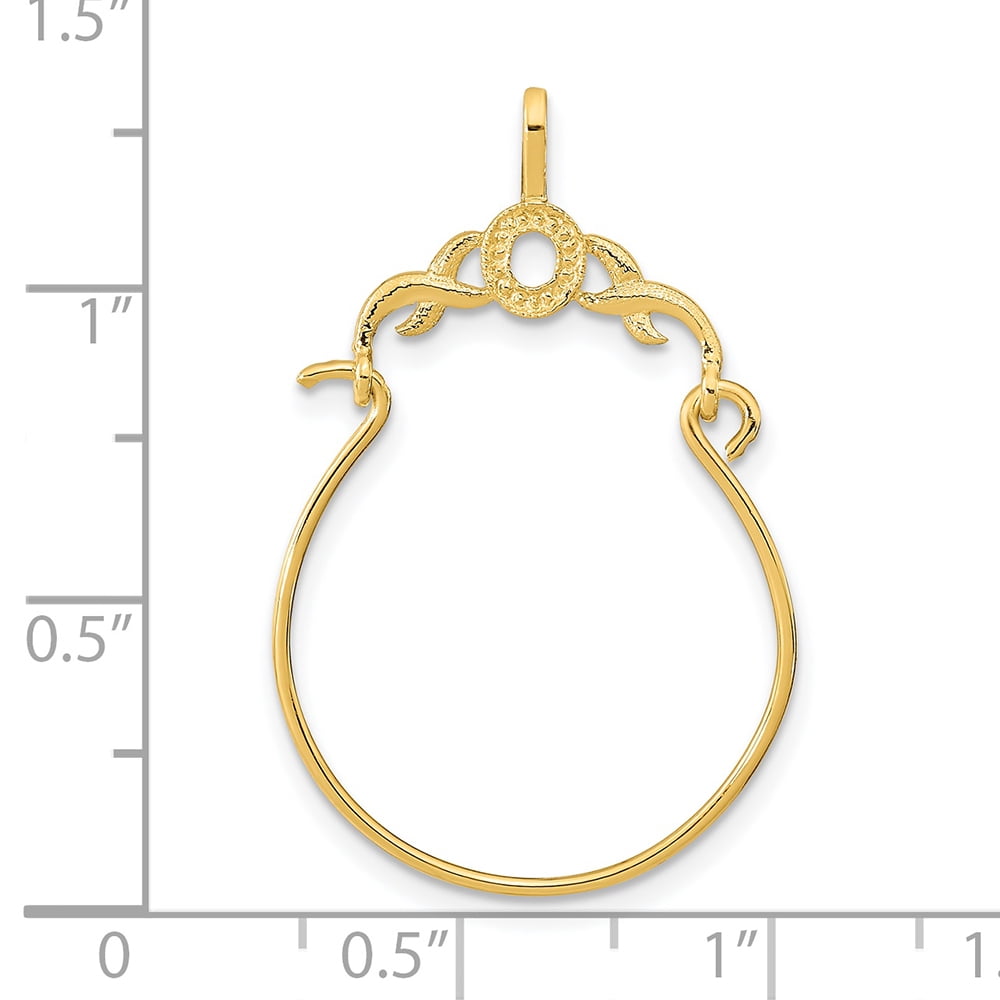 FJC Finejewelers 14k Yellow Gold Charm Holder