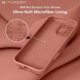 thumbnail image 5 of Funda de Silicona Premium, Forro de Microfibra Suave, para iPhone 16 Pro de 6.3 Pulgadas, Caramelo, 5 of 7