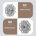 thumbnail image 4 of Metal Press Stud Buttons for Overcoat Sewing 10Pairs Silver Alloy Fashion Snaps, 4 of 5